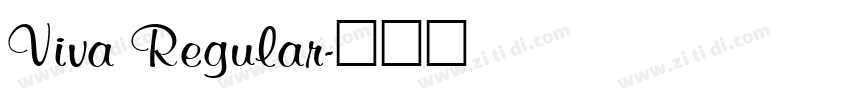 Viva Regular字体转换